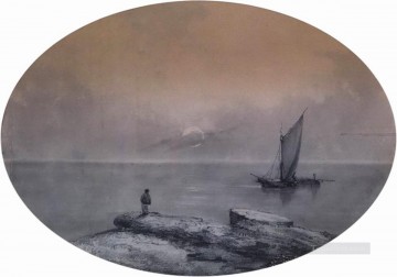 en el mar Romántico Ivan Aivazovsky Ruso Pinturas al óleo